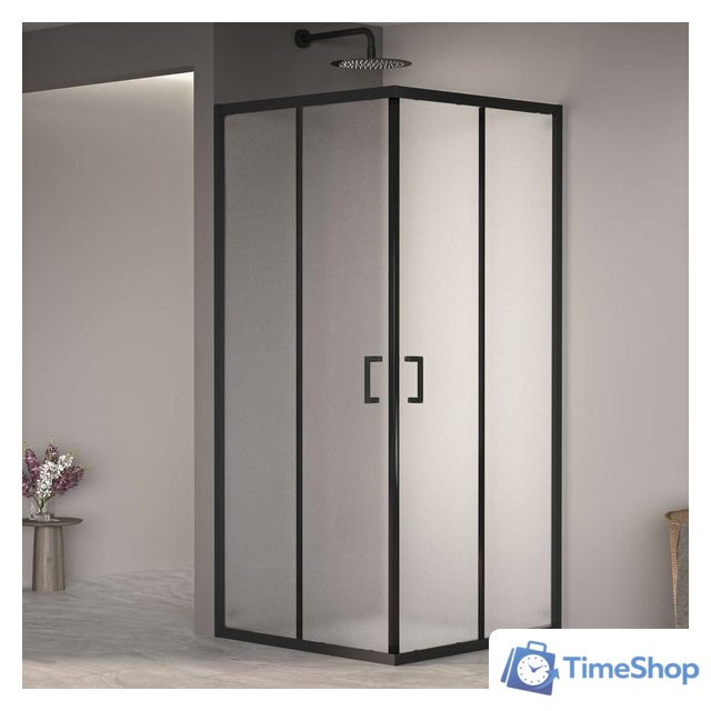 Душевой уголок RGW PA-030B 3508103099-24 90x90 (черный/матовое-сатинат стекло) - Изображение №1 — Интернет-магазин Time-Shop