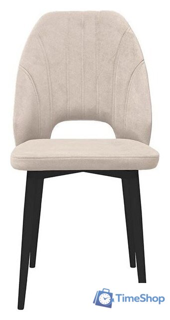 Стул Трия Капри конус Т2 исп.2 (черный муар/велюр бежевый) - Изображение №1 — Интернет-магазин Time-Shop