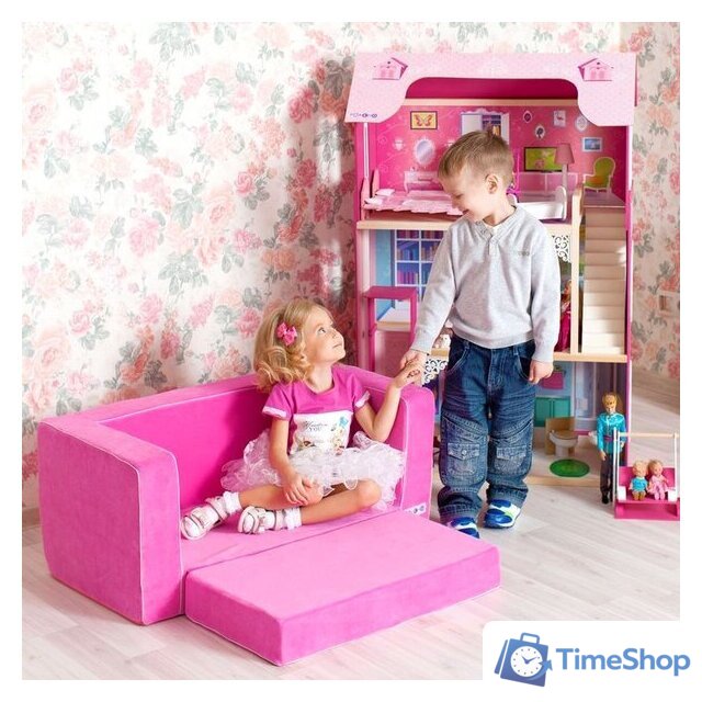 Бескаркасный диван Paremo Классик PCR316-05 (розовый) - Изображение №4 — Интернет-магазин Time-Shop