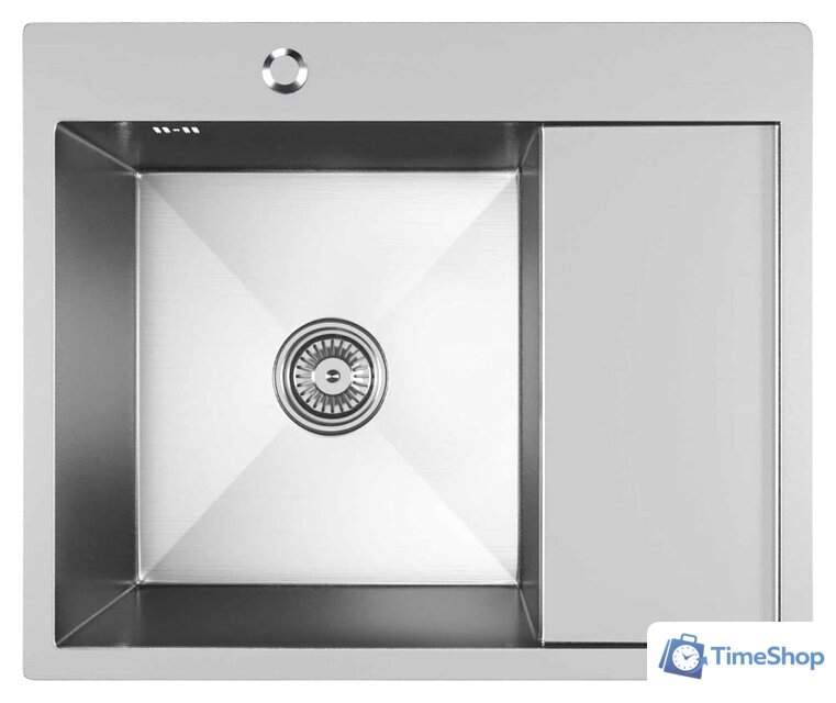 Кухонная мойка Mixline Pro 551875 левый (сатин, с сифоном) - Изображение №1 — Интернет-магазин Time-Shop