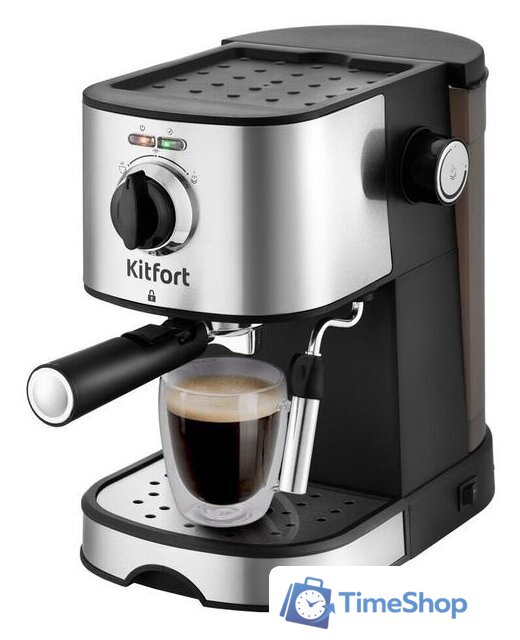 Рожковая кофеварка Kitfort KT-753 - Изображение №1 — Интернет-магазин Time-Shop