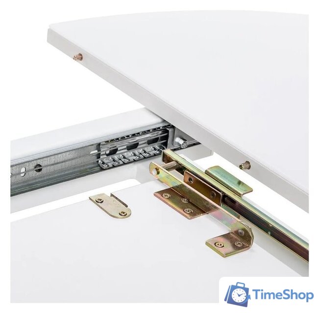 Кухонный стол Мебель Импэкс Leset Капри (белый/стекло белое) - Изображение №6 — Интернет-магазин Time-Shop