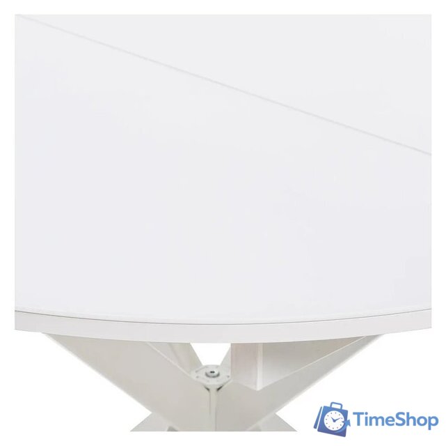 Кухонный стол Мебель Импэкс Leset Капри (белый/стекло белое) - Изображение №4 — Интернет-магазин Time-Shop