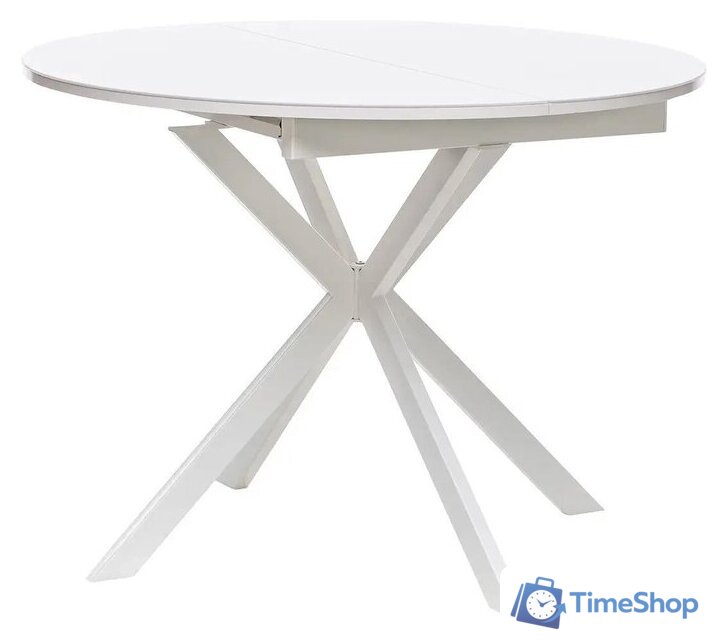 Кухонный стол Мебель Импэкс Leset Капри (белый/стекло белое) - Изображение №1 — Интернет-магазин Time-Shop