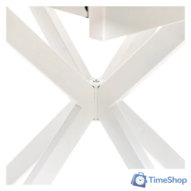 Кухонный стол Мебель Импэкс Leset Капри (белый/стекло белое) - Изображение №8 — Интернет-магазин Time-Shop