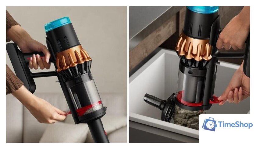 Пылесос Dyson V16 Piston Animal 495948-01 (матовый черный/медный) - Изображение №8 — Интернет-магазин Time-Shop
