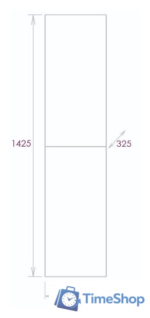  Onika Шкаф-пенал Марбл 30.10 403076 - Изображение №2 — Интернет-магазин Time-Shop