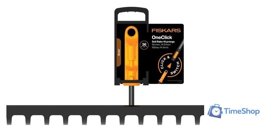 Грабли зубчатые Fiskars 1080677 - Изображение №7 — Интернет-магазин Time-Shop
