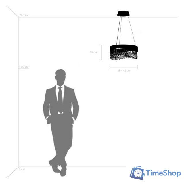 Припотолочная люстра Lightstar Helio 703143 - Изображение №5 — Интернет-магазин Time-Shop