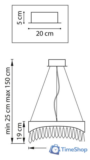 Припотолочная люстра Lightstar Helio 703143 - Изображение №6 — Интернет-магазин Time-Shop