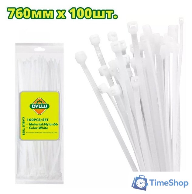 Стяжка для кабеля Dyllu DTTE376090 (100 шт) - Изображение №1 — Интернет-магазин Time-Shop