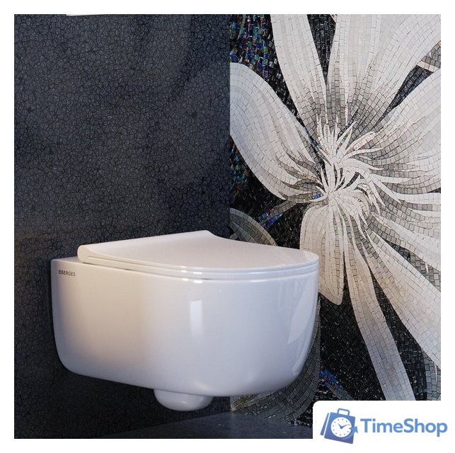 Унитаз подвесной Berges Wasserhaus Ego XL 082038 - Изображение №4 — Интернет-магазин Time-Shop