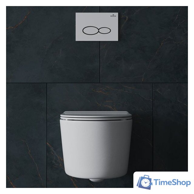 Унитаз подвесной Roxen Simple Compact 530120-01 Rimless Soft Close - Изображение №3 — Интернет-магазин Time-Shop