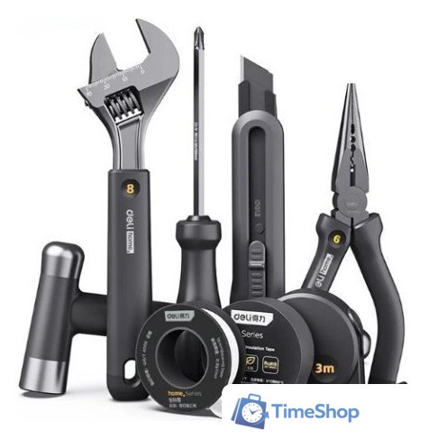 Набор домашнего мастера Deli EHT0008 (8 предметов) - Изображение №1 — Интернет-магазин Time-Shop