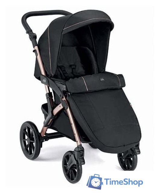 Универсальная коляска CAM Tris Smart (3 в 1, черный/розовый) - Изображение №2 — Интернет-магазин Time-Shop