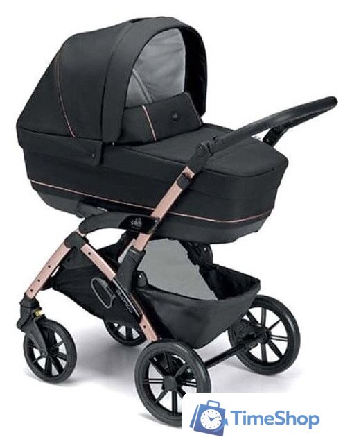 Универсальная коляска CAM Tris Smart (3 в 1, черный/розовый) - Изображение №1 — Интернет-магазин Time-Shop
