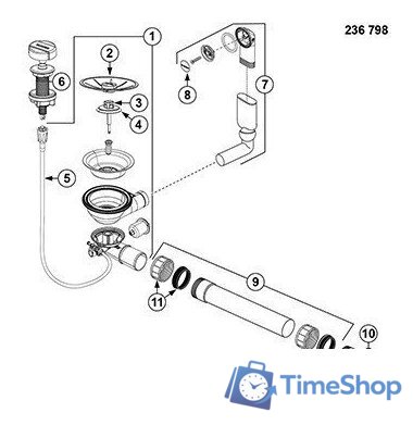 Кухонная мойка Blanco Faron XL 6 S 524787 (белый) - Изображение №7 — Интернет-магазин Time-Shop