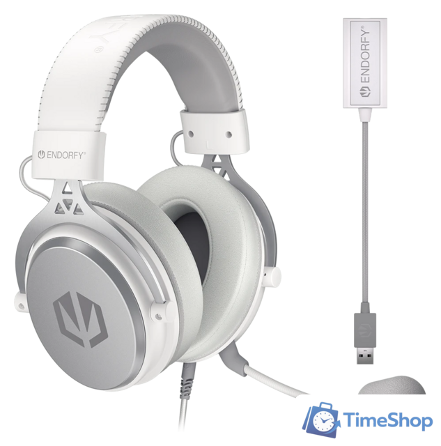 Наушники Endorfy Viro Plus USB (белый) - Изображение №1 — Интернет-магазин Time-Shop