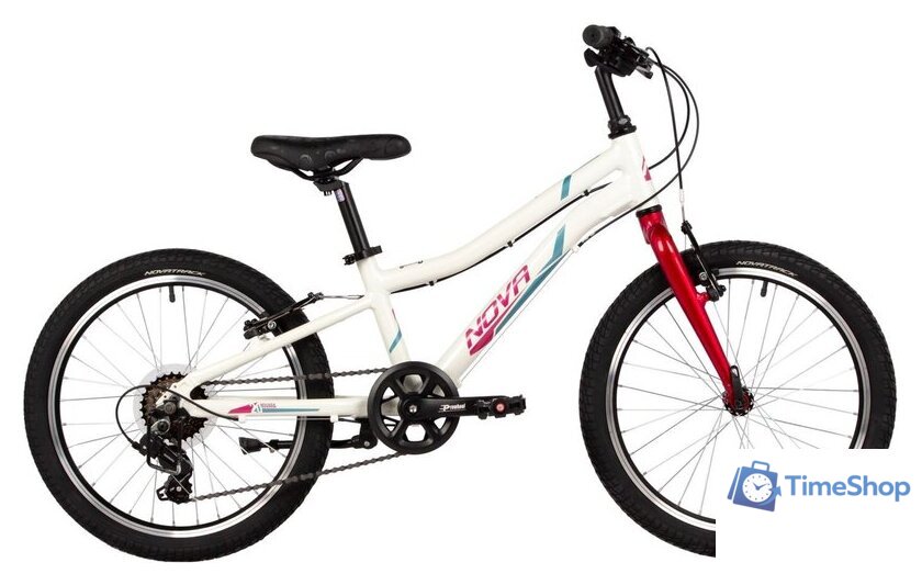 Детский велосипед Novatrack Novara 6.V 2025 20AHV.NOVARA.WT5 (белый) - Изображение №1 — Интернет-магазин Time-Shop