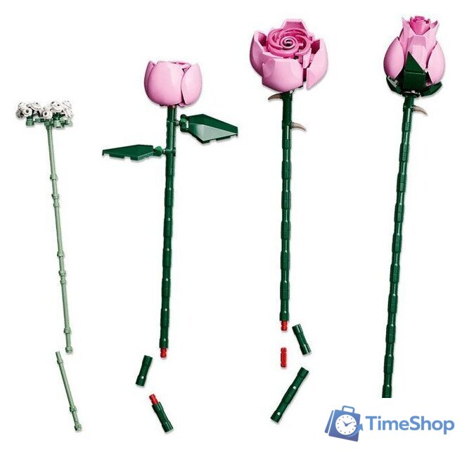 Конструктор LEGO The Botanical Collection 10374 Букет розовых роз - Изображение №6 — Интернет-магазин Time-Shop