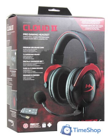 Наушники HyperX Cloud II (красный) - Изображение №5 — Интернет-магазин Time-Shop