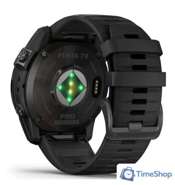 Умные часы Garmin Fenix 7X Pro Sapphire Solar (карбоново-серый титан/черный) - Изображение №12 — Интернет-магазин Time-Shop