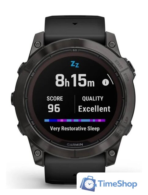 Умные часы Garmin Fenix 7X Pro Sapphire Solar (карбоново-серый титан/черный) - Изображение №8 — Интернет-магазин Time-Shop