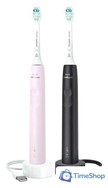 Комплект зубных щеток Philips Sonicare 3100 series HX3675/15 - Изображение №1 — Интернет-магазин Time-Shop