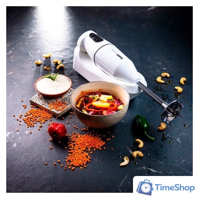 Погружной блендер Bamix Cordless PRO (белый) - Изображение №5 — Интернет-магазин Time-Shop