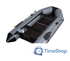 Моторно-гребная лодка Vivax Т330 с полом-книгой (с килем, серый/черный) - Изображение №1 — Интернет-магазин Time-Shop