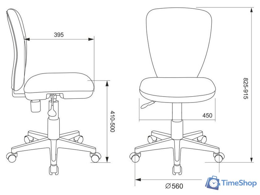 Компьютерное кресло Бюрократ KD-W10/26-29-1 (оранжевый) - Изображение №5 — Интернет-магазин Time-Shop