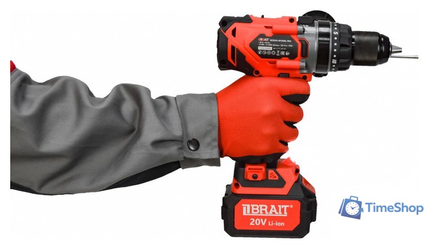 Дрель-шуруповерт Brait BCDI20-4PUMBL PRO (с 1-м АКБ, кейс) - Изображение №9 — Интернет-магазин Time-Shop