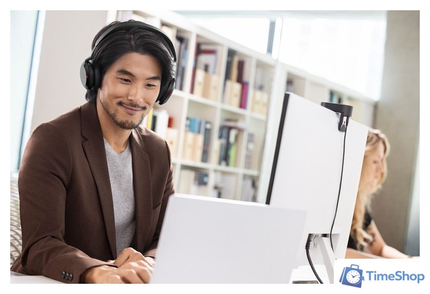 Офисная гарнитура Jabra Evolve2 75 UC Stereo USB-A (черный) - Изображение №9 — Интернет-магазин Time-Shop