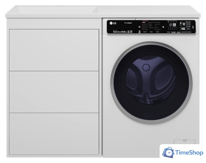  Brevita Тумба под умывальник Grafit 60 GRA-01060-023Я (левый, белый) - Изображение №1 — Интернет-магазин Time-Shop