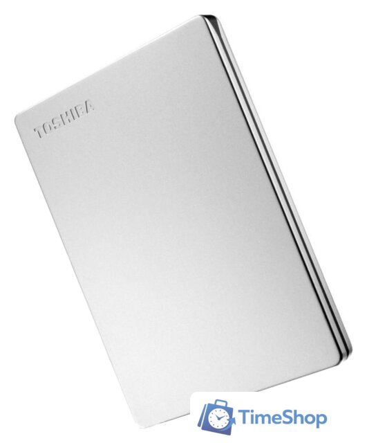 Внешний накопитель Toshiba Canvio Slim HDTD320ES3EA 2TB (серебристый) - Изображение №4 — Интернет-магазин Time-Shop