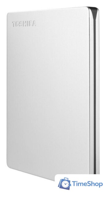 Внешний накопитель Toshiba Canvio Slim HDTD320ES3EA 2TB (серебристый) - Изображение №2 — Интернет-магазин Time-Shop