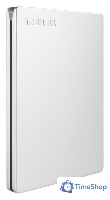 Внешний накопитель Toshiba Canvio Slim HDTD320ES3EA 2TB (серебристый) - Изображение №3 — Интернет-магазин Time-Shop