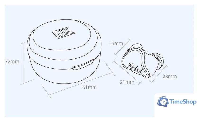 Наушники KZ Acoustics SKS (синий) - Изображение №9 — Интернет-магазин Time-Shop