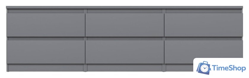 Тумба Mio Tesoro Кастор 6 ящиков 2.03.03.110.4 (серый) - Изображение №2 — Интернет-магазин Time-Shop