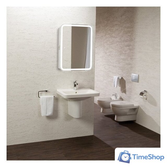  Doratiz Шкаф с зеркалом Doratiz Аква Плюс 50 2711.936 (белый,с подсветкой) - Изображение №12 — Интернет-магазин Time-Shop