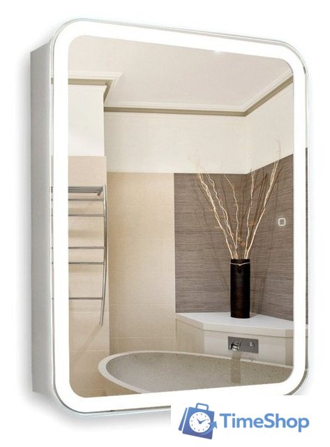  Doratiz Шкаф с зеркалом Doratiz Аква Плюс 50 2711.936 (белый,с подсветкой) - Изображение №1 — Интернет-магазин Time-Shop