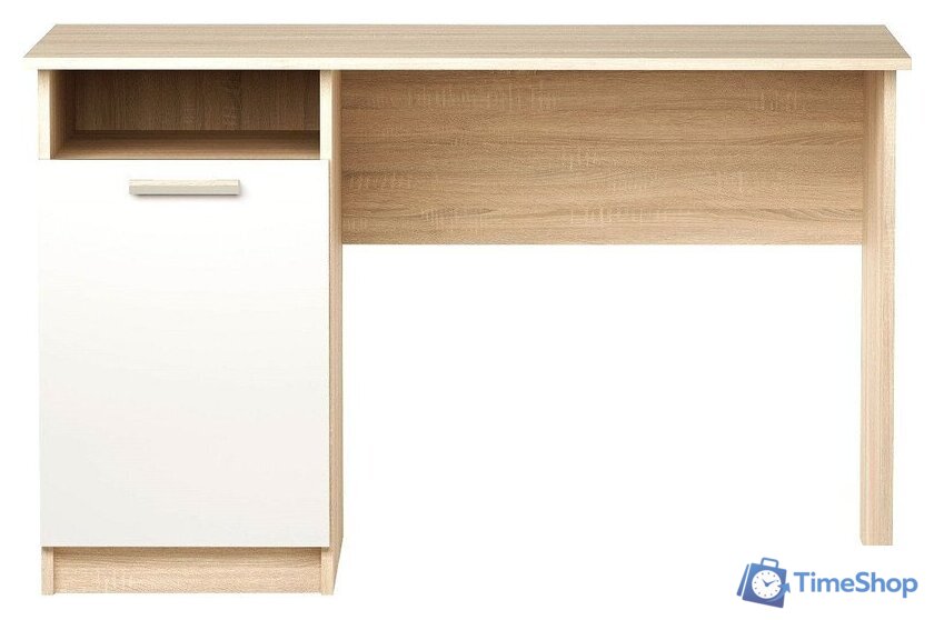 Стол Памир ПКС-12 (дуб сонома/белый глянец) - Изображение №2 — Интернет-магазин Time-Shop