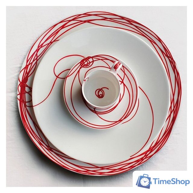 Тарелка обеденная Taitu Fil Rouge Nodi 5-41 - Изображение №3 — Интернет-магазин Time-Shop