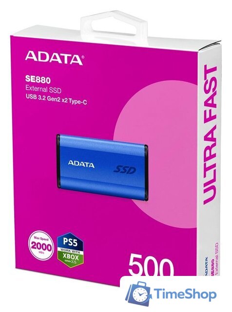Внешний накопитель ADATA Elite SE880 1TB AELI-SE880-1TCBU - Изображение №6 — Интернет-магазин Time-Shop