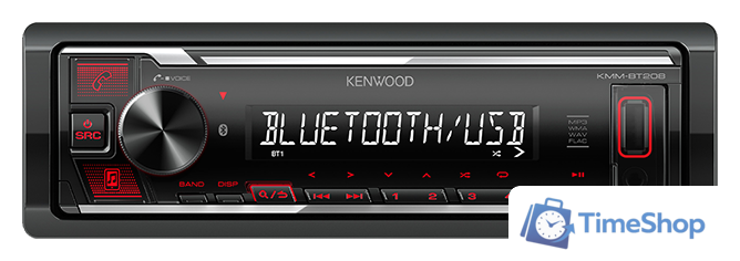 USB-магнитола Kenwood KMM-BT208 - Изображение №1 — Интернет-магазин Time-Shop