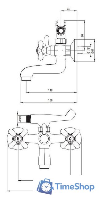 Смеситель Deante Symetrio BOS 011D - Изображение №2 — Интернет-магазин Time-Shop