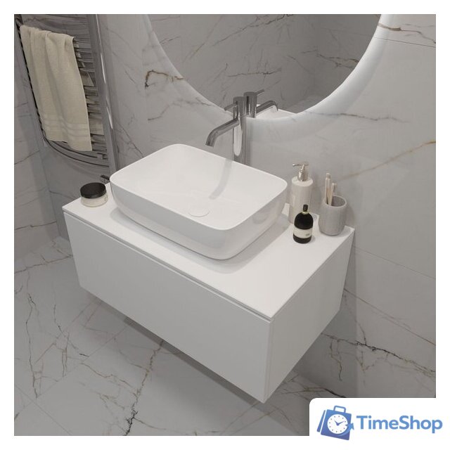  ЗОВ Тумба под умывальник Кито 100 K100LW0MWMC-KP13W (белый/белый матовый) - Изображение №6 — Интернет-магазин Time-Shop