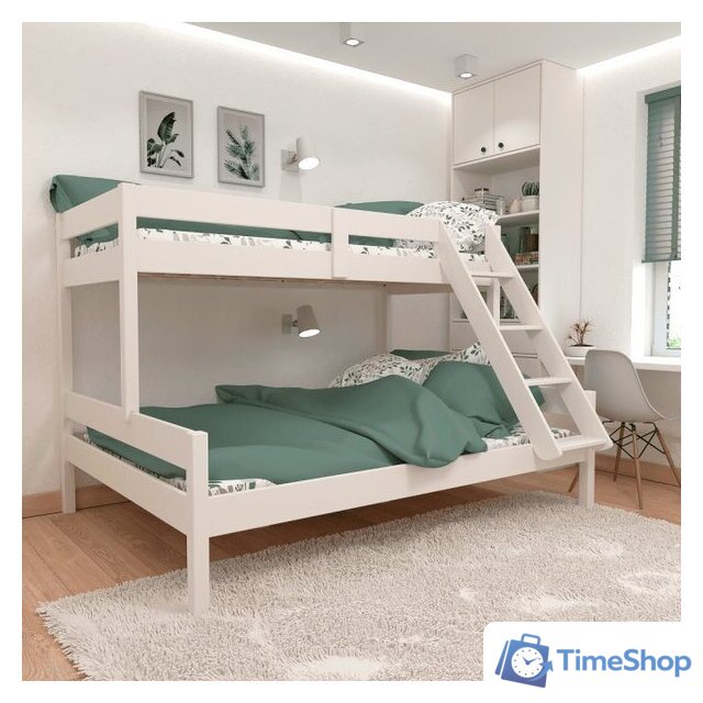 Двухъярусная кровать ФанДОК Ф-136 .1 (белый) - Изображение №6 — Интернет-магазин Time-Shop
