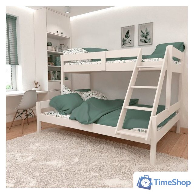 Двухъярусная кровать ФанДОК Ф-136 .1 (белый) - Изображение №7 — Интернет-магазин Time-Shop