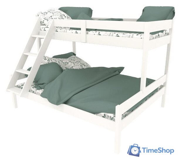 Двухъярусная кровать ФанДОК Ф-136 .1 (белый) - Изображение №1 — Интернет-магазин Time-Shop